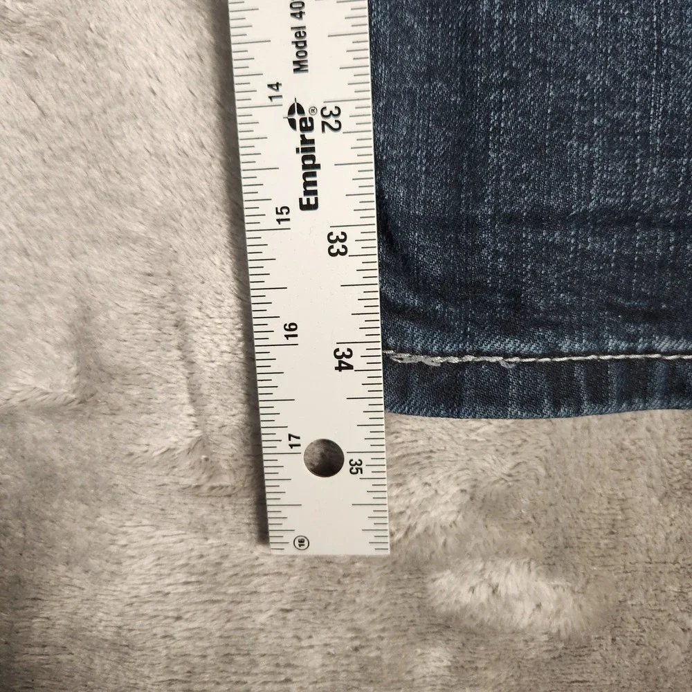 Levi's 505 Jeans Men 32X34 Blue Regular Fit Dark‎ Wash Denim
